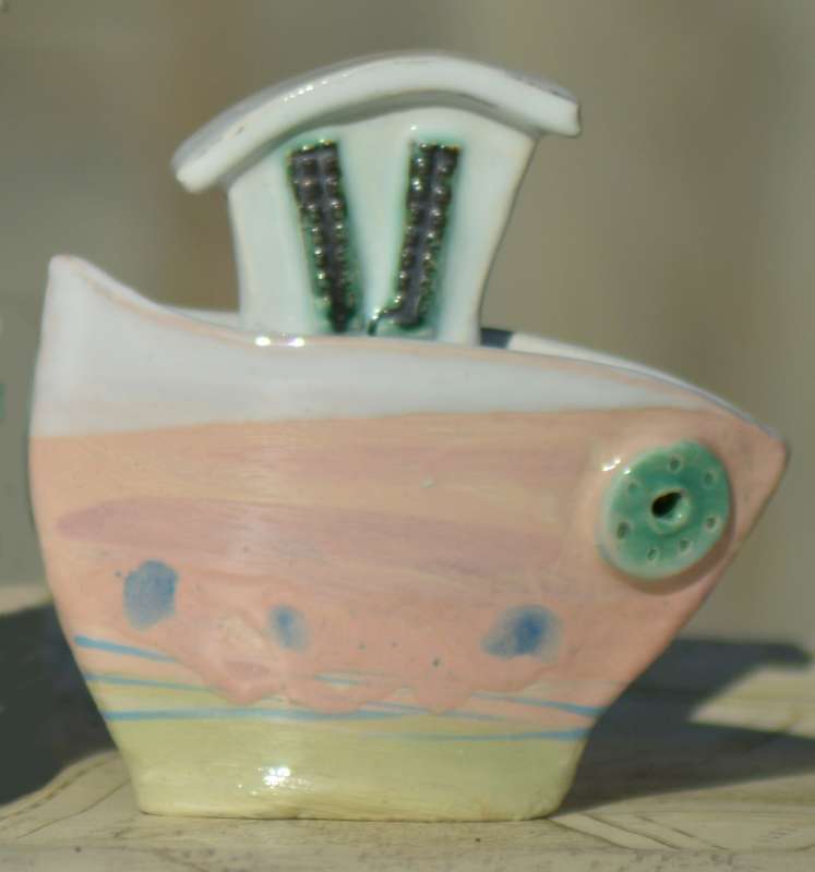 Pink Pastel Boat
